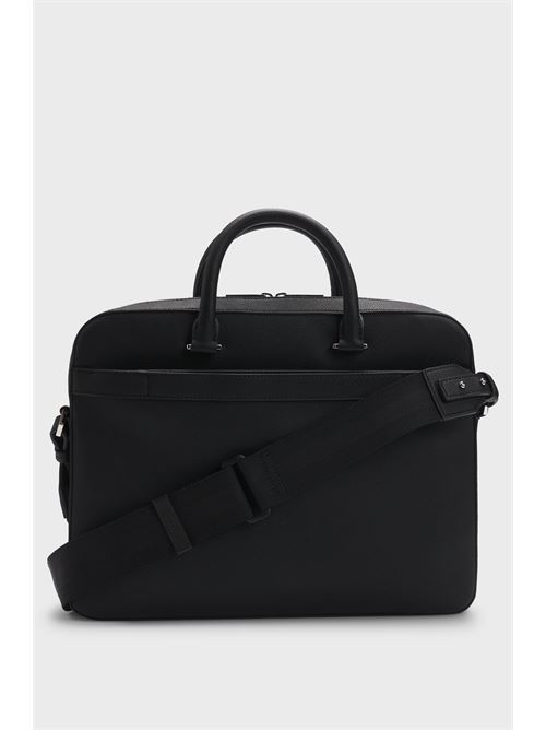 Document bag in hammered semi-leather BOSS | 50536498 RAY_S DOC CASE.001
